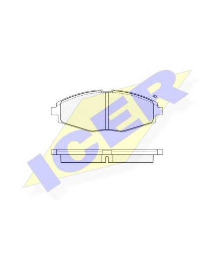 ICER Колодки дисковые