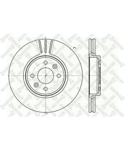 Stellox Тормозной диск передний