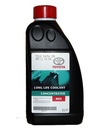 Антифриз TOYOTA Long Life Coolant Concentrated RED концентрат красный 1л