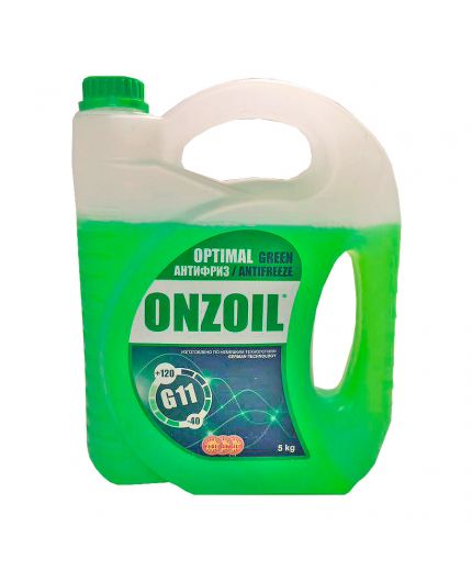Антифриз ONZOIL GREEN Optimal зеленый G11 5кг Фото 2