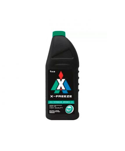 Антифриз X-FREEZE GREEN зеленый -40°С 1кг 870мл
