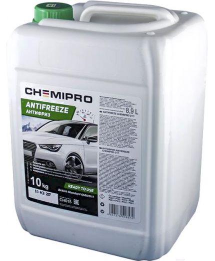 Антифриз CHEMIPRO GREEN зеленый G11 10кг 8,9л