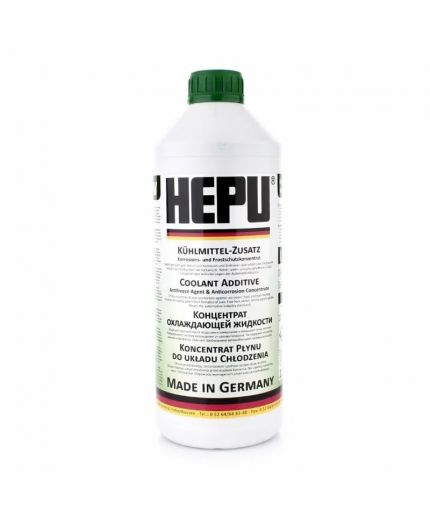 Антифриз HEPU GREEN концентрат зеленый -40°C 1,5л