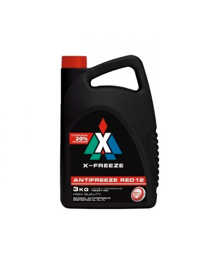 Антифриз X-FREEZE RED красный -40°С 3кг 2,54л