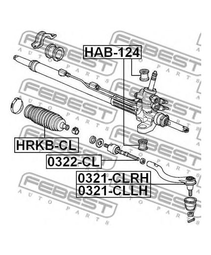 FEBEST Тяга рулевая