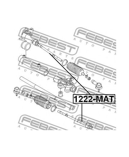 FEBEST Тяга рулевая