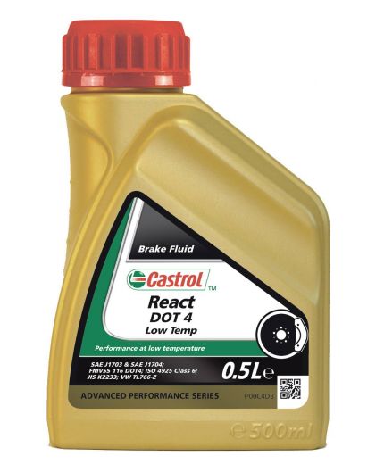 CASTROL Тормозная жидкость React Low Temp DOT 4 0,5л
