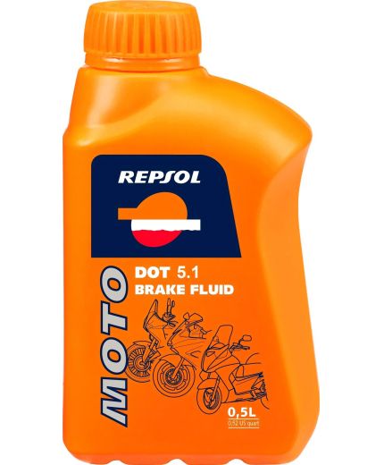 Repsol Тормозная жидкость RP MOTO BRAKE FLUID DOT 5.1 500мл