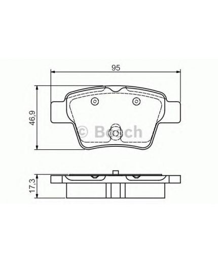 BOSCH Колодки дисковые