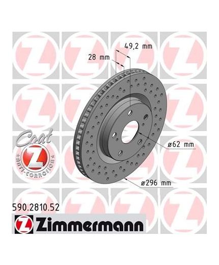 ZIMMERMANN Тормозной диск