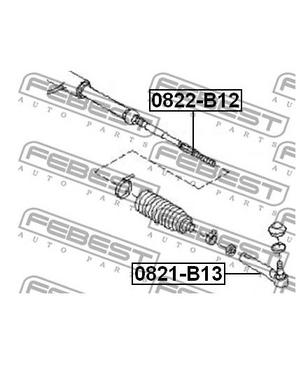 FEBEST Тяга рулевая