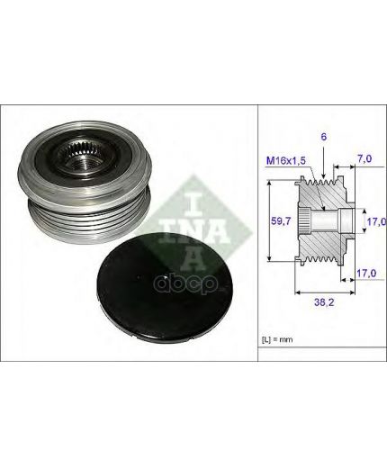 INA Шкив генератора