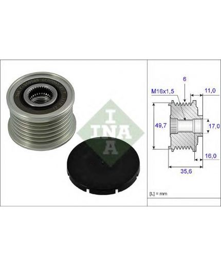 INA Шкив генератора
