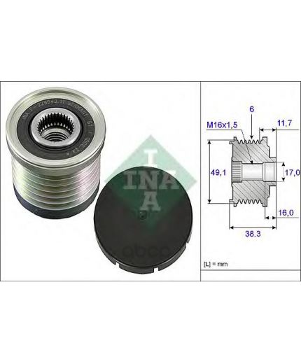 INA Шкив генератора