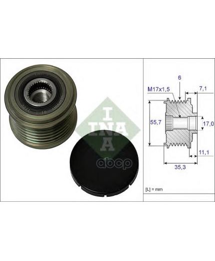 INA Шкив генератора
