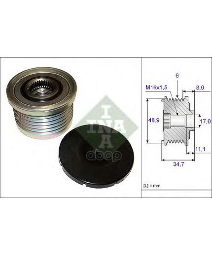 INA Шкив генератора