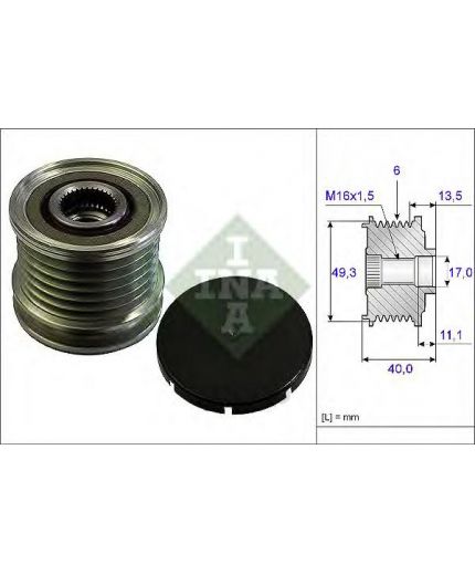 INA Шкив генератора