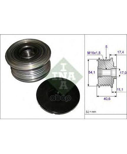 INA Шкив генератора