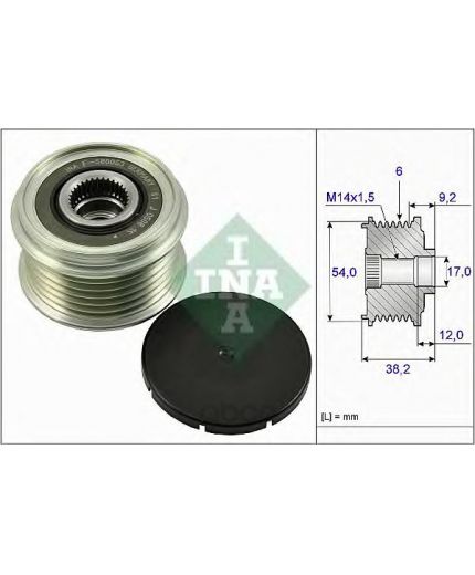 INA Шкив генератора
