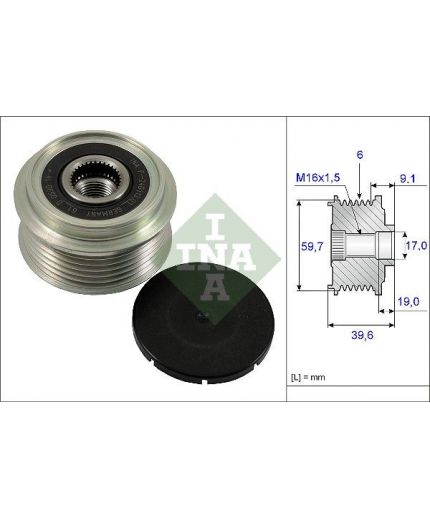 INA Шкив генератора