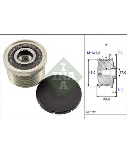 INA Шкив генератора