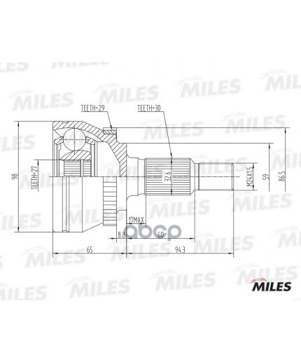 Miles ШРУС наружный