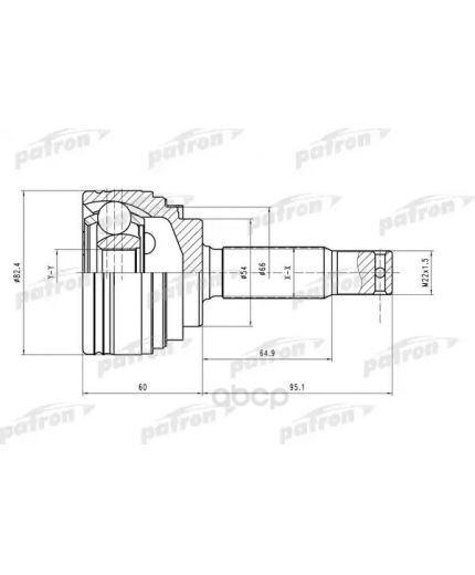 Patron ШРУС наружный комплект A:25, B:22