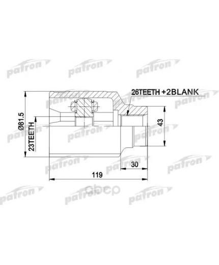 Patron ШРУС внутренний правый Фото 2