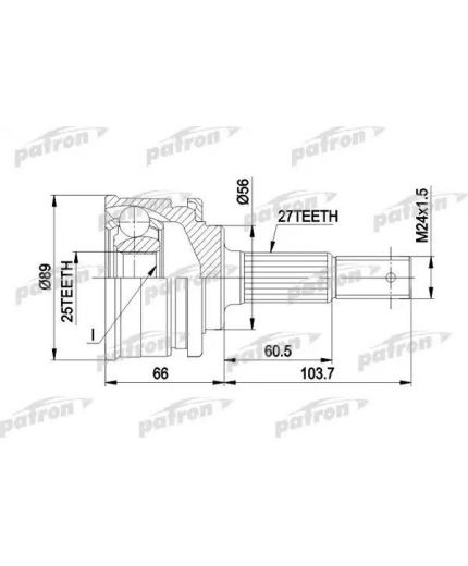 Patron ШРУС наружный комплект