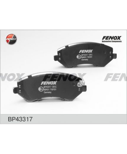 FENOX Колодки дисковые передние