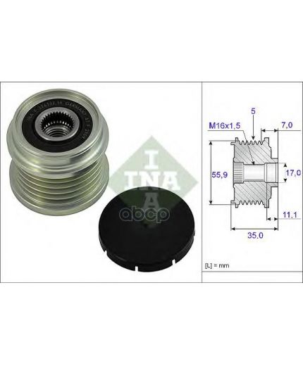 INA Шкив генератора
