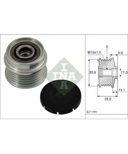 INA Шкив генератора