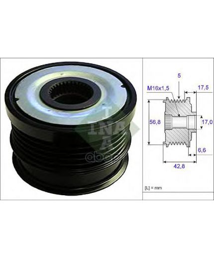 INA Шкив генератора