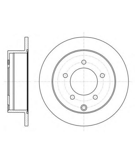 REMSA Тормозной диск задний