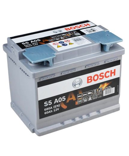 BOSCH Аккумулятор S5 AGM 0092S5A050 (60 А/ч) Фото 2
