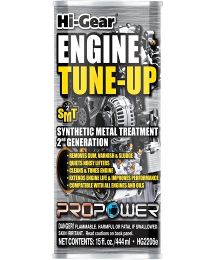 HI-GEAR Мягкий очиститель двигателя со средним и сильным износом, с SMT-2 444мл