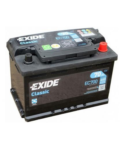 EXIDE Аккумулятор Classic EC700 640А (70 А/ч) Фото 2