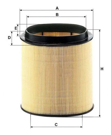 Mann-Filter Фильтр воздушный Фото 2