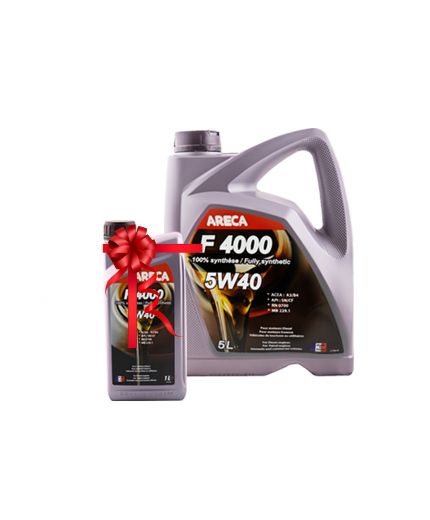 Моторное масло ARECA F4000 5W-40 5л+1л
