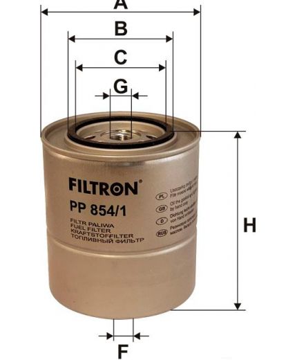 FILTRON Фильтр топливный Фото 2