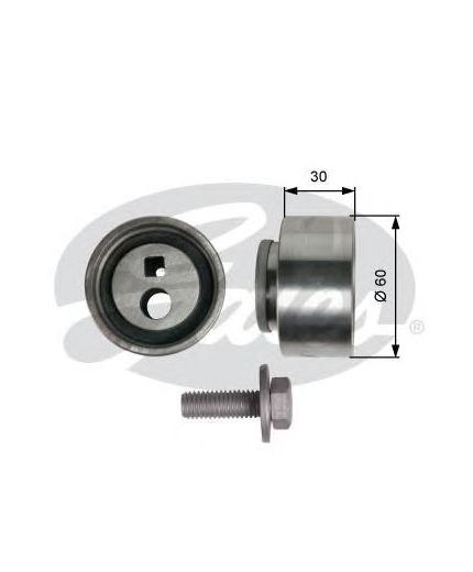 GATES Ролик натяжной ГРМ