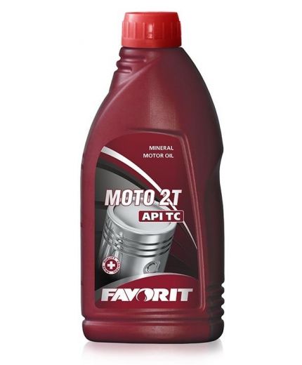 FAVORIT MOTO 2T API TC красное минеральное 0,5л