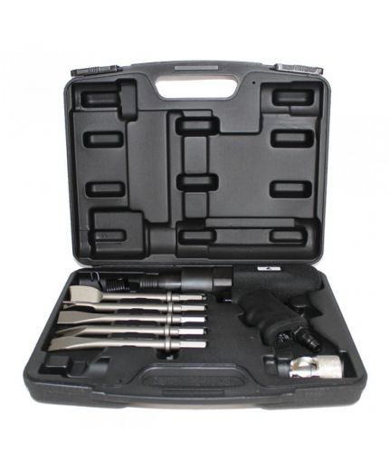 Русский мастер Пневмомолоток виброкомпресированный с набором в кейсе