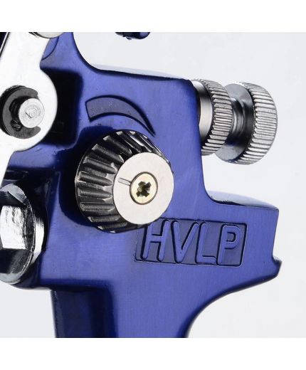 Русский мастер Краскопульт мини H-2000 HVLP верхний бачок дюза 0,8мм Фото 4