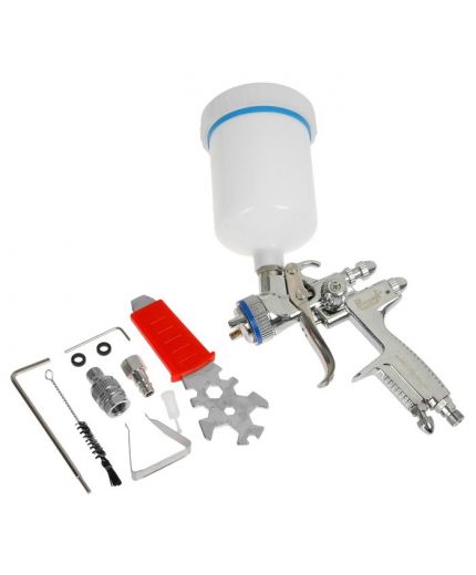 Русский мастер Краскопульт H1001 Premium LVMP верхний бачок дюза 1,4мм Фото 2