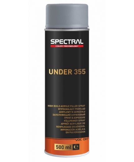 NOVOL SPECTRAL UNDER 355 Грунт SPRAY акриловый толстослойный наполняющий FLEX серый 500мл