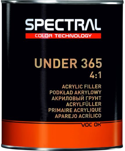 NOVOL SPECTRAL UNDER 365 Грунт акриловый 4+1 P5 черный 2,8л