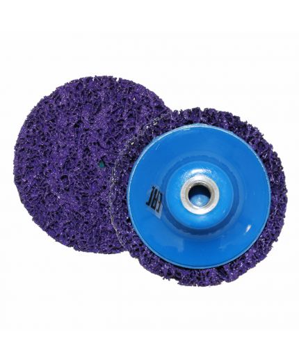 Русский мастер Круг d=100мм/M14 на резьбе ФИОЛЕТОВЫЙ для снятия ржавчины