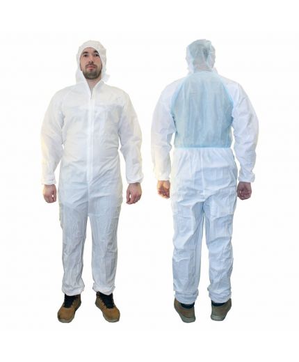 Русский мастер Комбинезон малярный (мембрана), белый, размер XXL