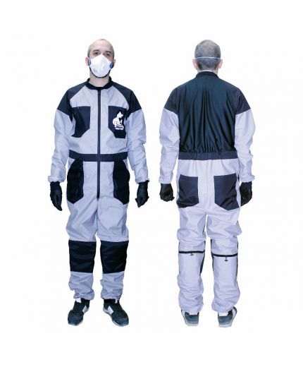 Русский мастер Комбинезон рабочий PROFI Plus серый с черными вставками размер XXXL